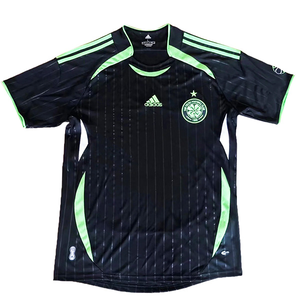 Celtic maillot d'entraînement d'avant-match rétro celtique uniforme de football haut de football pour hommes chemise noire 2006-2007